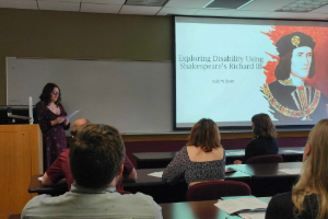 Student presenting 2025